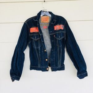 Dark Wash Levi with Graphic Print